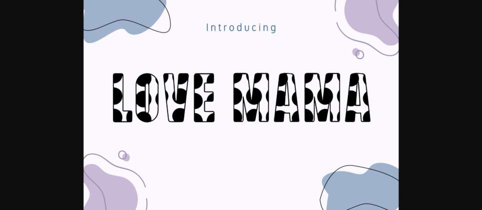 Love Mama Font Poster 3
