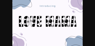 Love Mama Font Poster 1