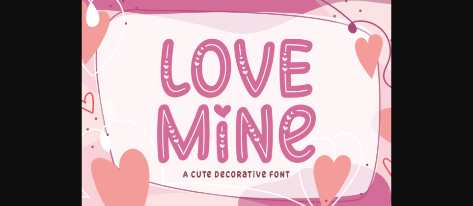 Love Mine Font Poster 3