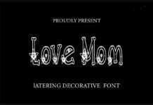 Love Mom Font Poster 1