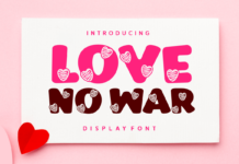 Love No War Font Poster 1