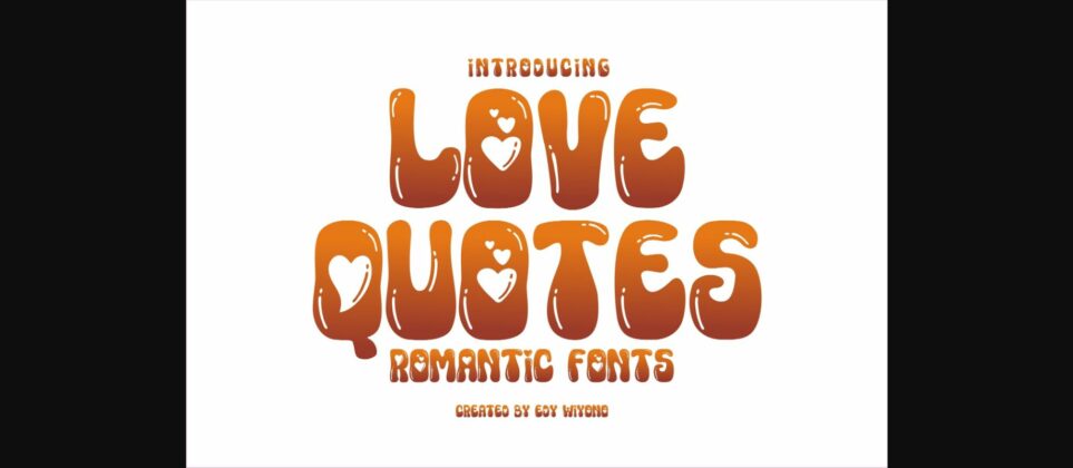 Love Quotes Font Poster 3