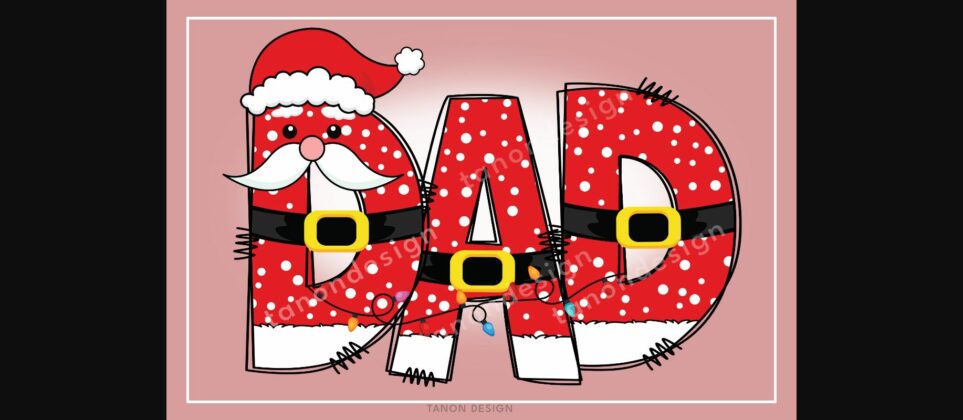 Love Santa Font Poster 4