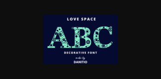 Love Space Font Poster 1