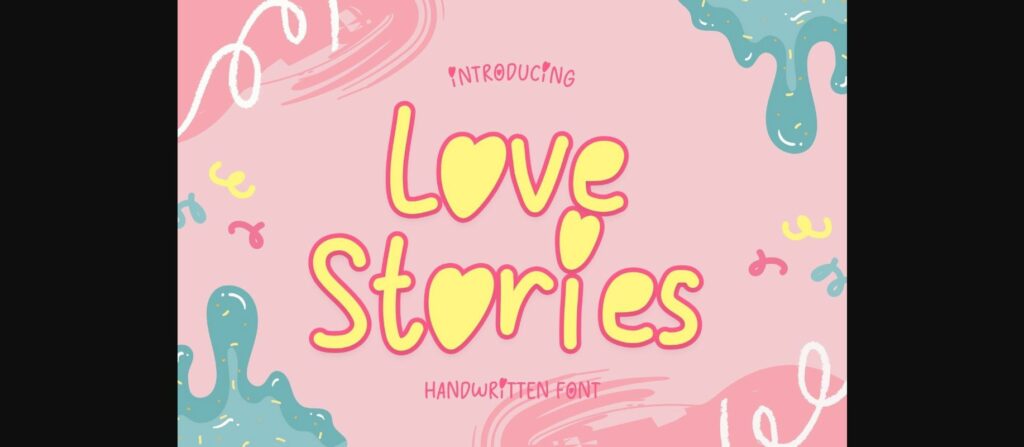 Love Stories Font Poster 3