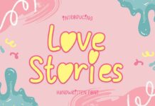 Love Stories Font Poster 1