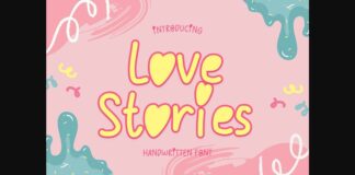 Love Stories Font Poster 1