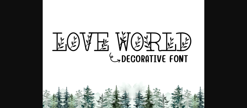 Love World Font Poster 3