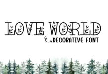 Love World Font Poster 1