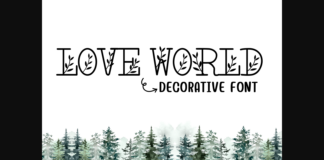 Love World Font Poster 1