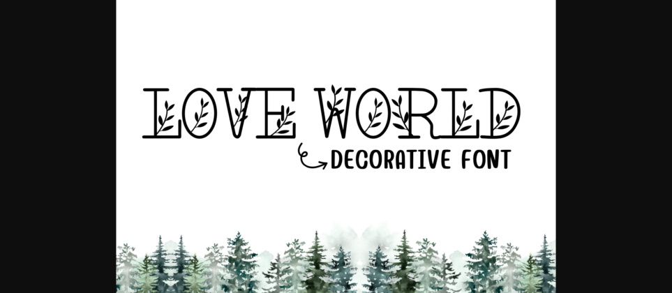 Love World Font Poster 1