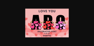 Love You Font Poster 1