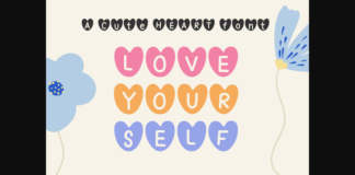 Love Yourself Font Poster 1