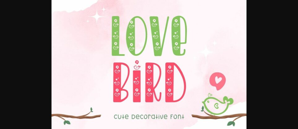 Lovebird Font Poster 3