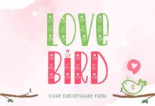 Lovebird Font Poster 1