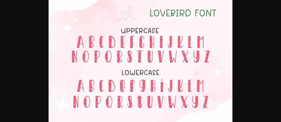 Lovebird Font Poster 8