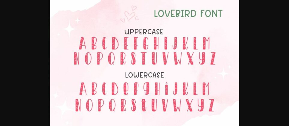 Lovebird Font Poster 8