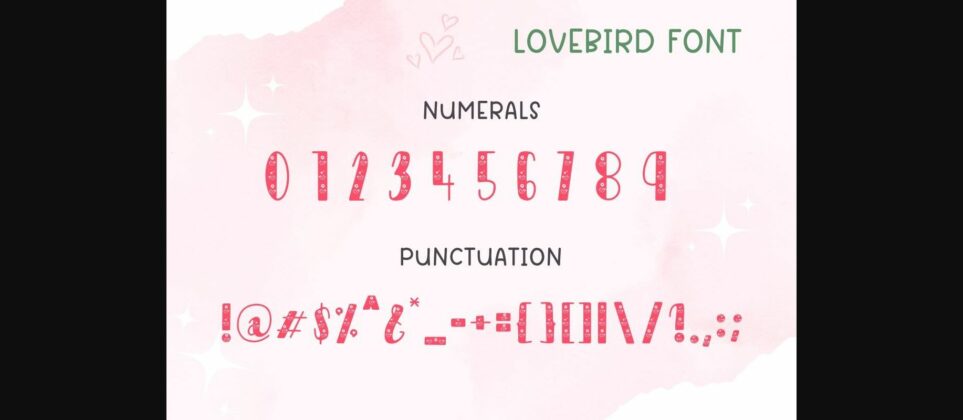 Lovebird Font Poster 9