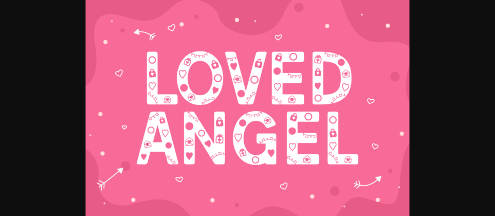 Loved Angel Font Poster 3
