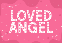 Loved Angel Font Poster 1