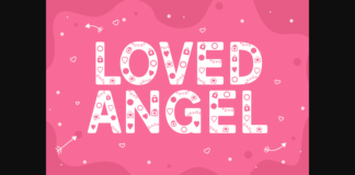 Loved Angel Font Poster 1