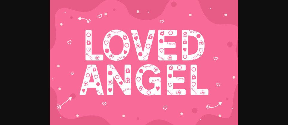 Loved Angel Font Poster 1