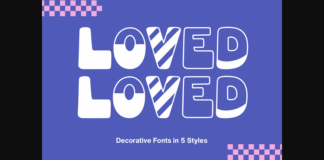 Loved Font Poster 1