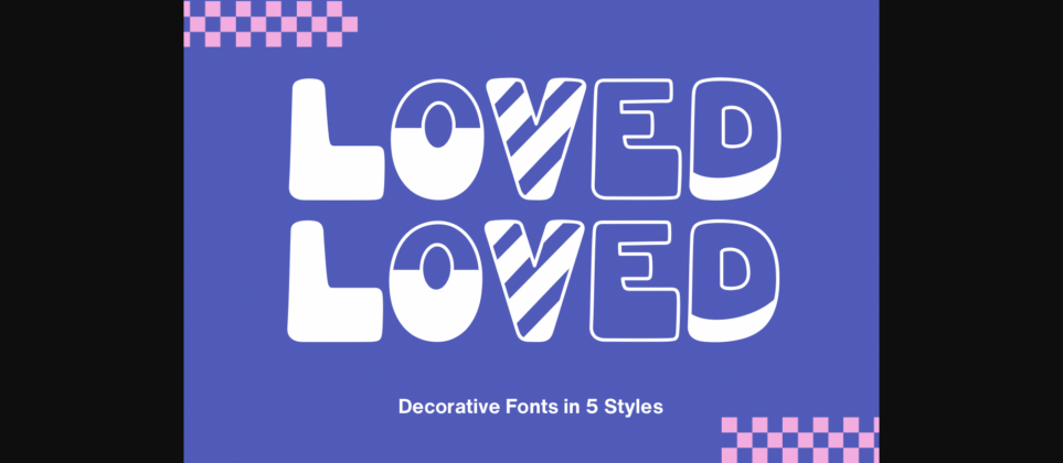 Loved Font Poster 1