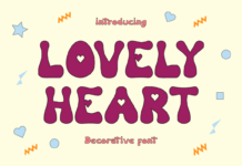 Lovely Heart Font Poster 1
