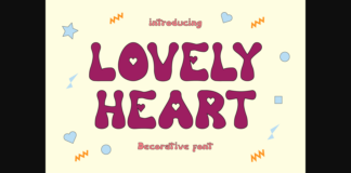 Lovely Heart Font Poster 1