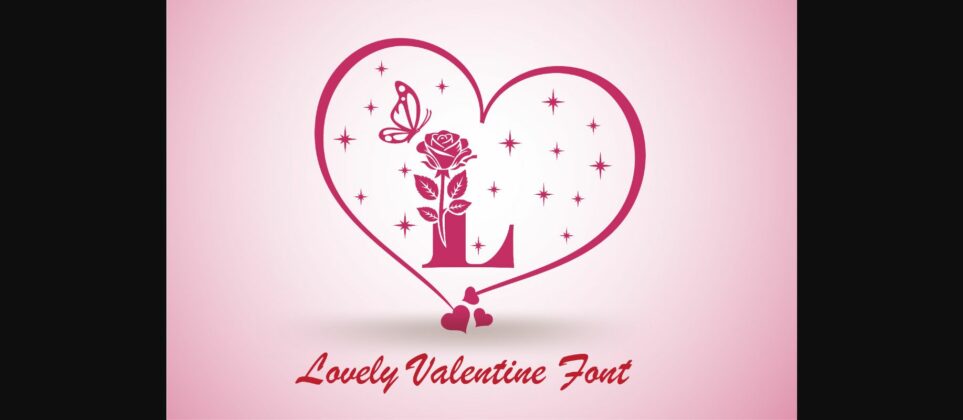 Lovely Valentine Font Poster 3