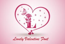 Lovely Valentine Font Poster 1