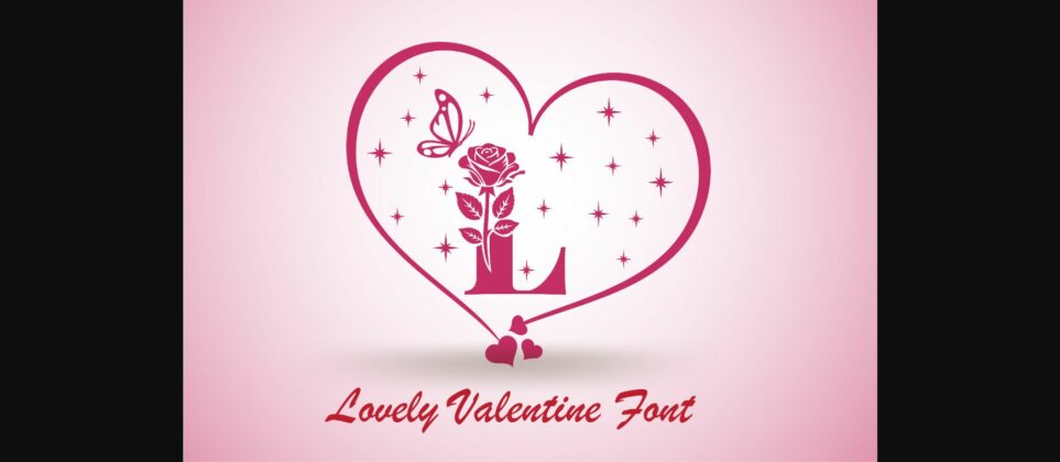 Lovely Valentine Font Poster 1