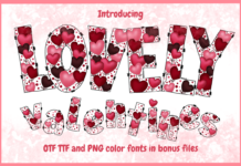 Lovely Valentines Font Poster 1