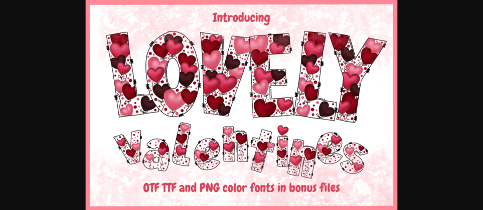 Lovely Valentines Font Poster 1