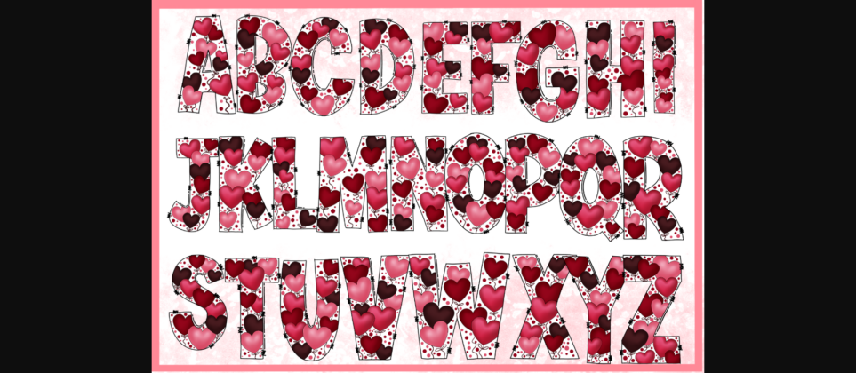 Lovely Valentines Font Poster 4