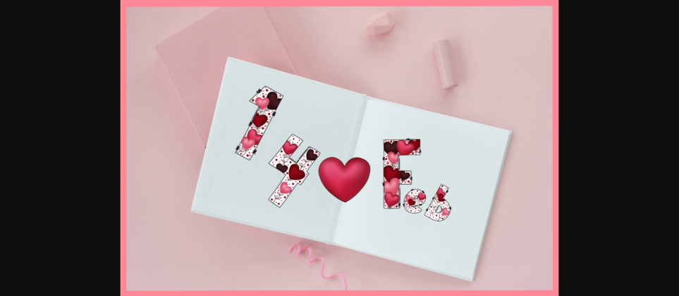 Lovely Valentines Font Poster 8