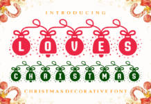 Loves Christmas Font Poster 1