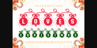 Loves Christmas Font Poster 1