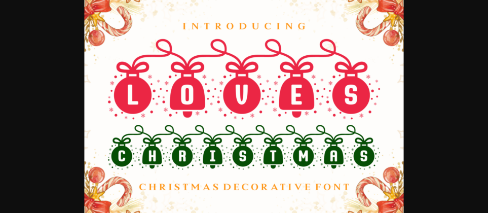 Loves Christmas Font Poster 1