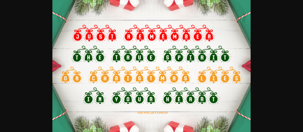 Loves Christmas Font Poster 4