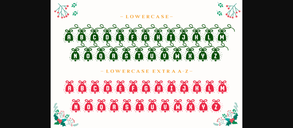 Loves Christmas Font Poster 10