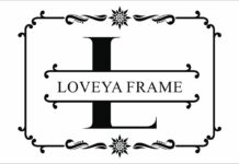 Loveya Frame Font Poster 1