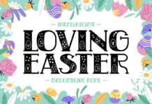 Loving Easter Font Poster 1