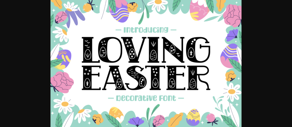 Loving Easter Font Poster 1