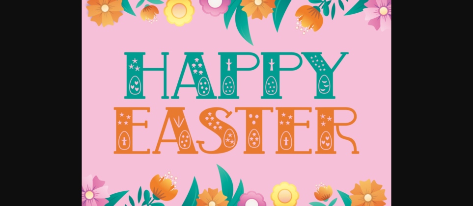 Loving Easter Font Poster 5