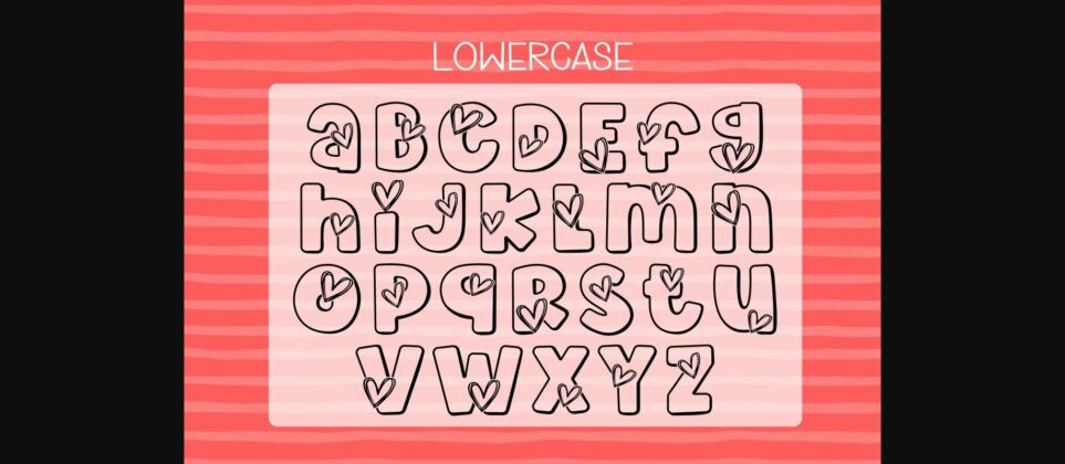Loving Heart Font Poster 8