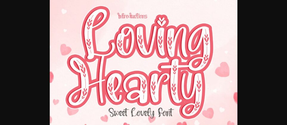 Loving Hearty Font Poster 3