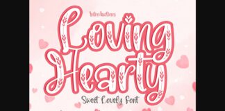 Loving Hearty Font Poster 1