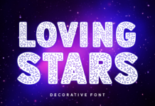 Loving Stars Font Poster 1